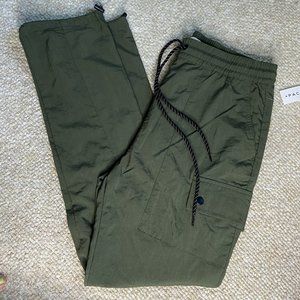 NWT PACSUN RELAXED GREEN CARGO PANTS / JOGGERS (M)